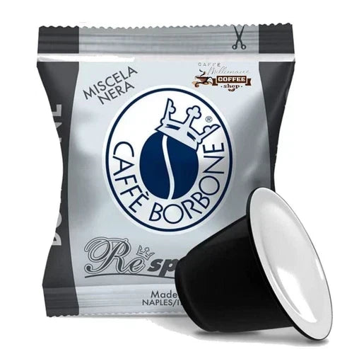 100 capsule caffè Nere Respresso Borbone compatibili NESPRESSO