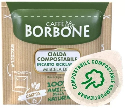 100 Cialde Ese 44 mm Dek Borbone filtro carta