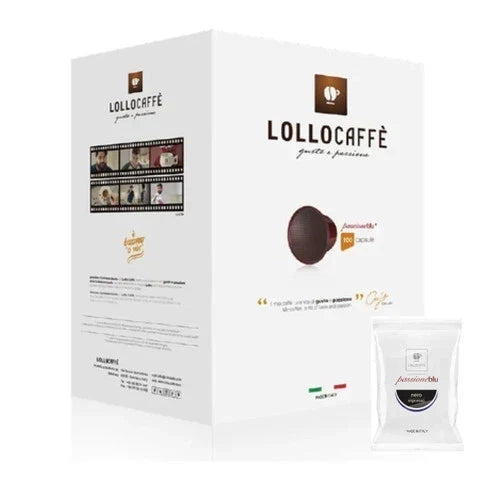100 Capsule Lollo Miscela Nera compatibili Blue