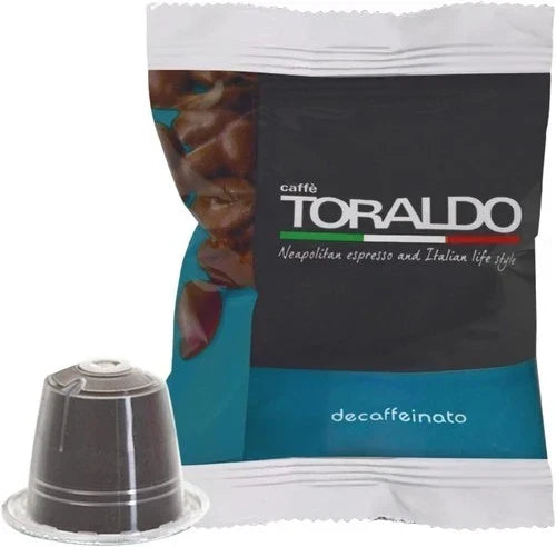 100 capsule caffè Toraldo Decaffeinato compatibili Nespresso